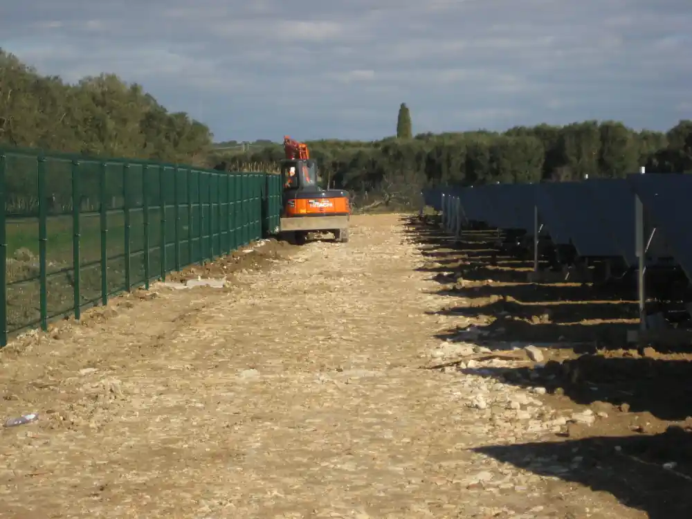 Dettaglio recinzione di sicurezza