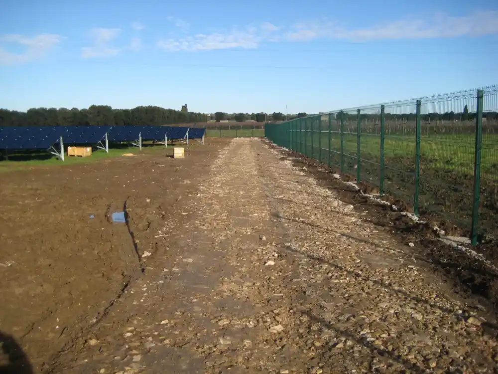 Cancello accesso impianto solare